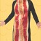 Bacon Strip Costume Funny Food Tunic One Piece Halloween Party Outfit